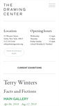 Mobile Screenshot of drawingcenter.org